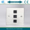 rj45 socket panel mount Euro type wall socket plate